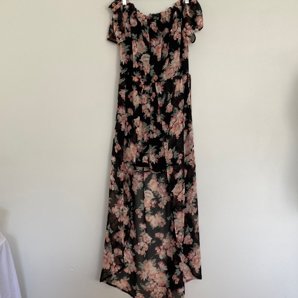 Floral Long Train Romper